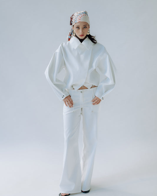 Low Pant in White