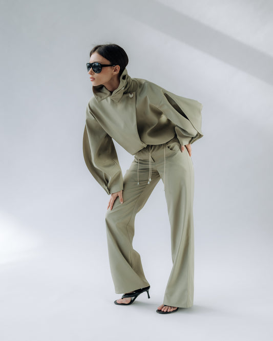 Volume Jacket in Beige