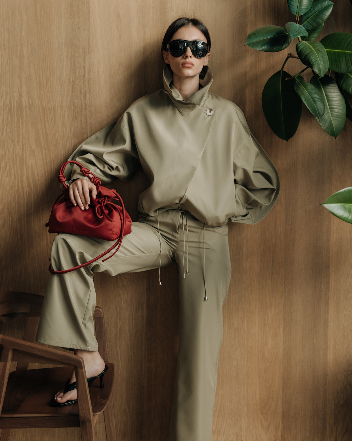 Volume Jacket in Beige