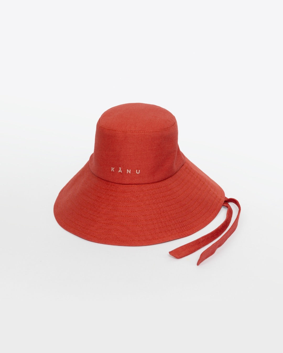 KÅNU Tie Hat in Coral Red